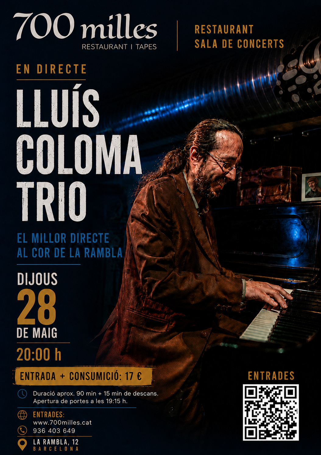 Lluís Coloma Trio al "700 milles"